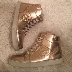 MK Rose gold Hi tops